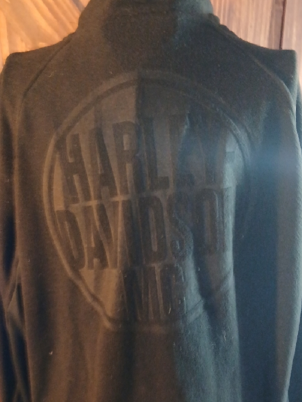 Harley Davidson Classic Black Zip-Up Jacket